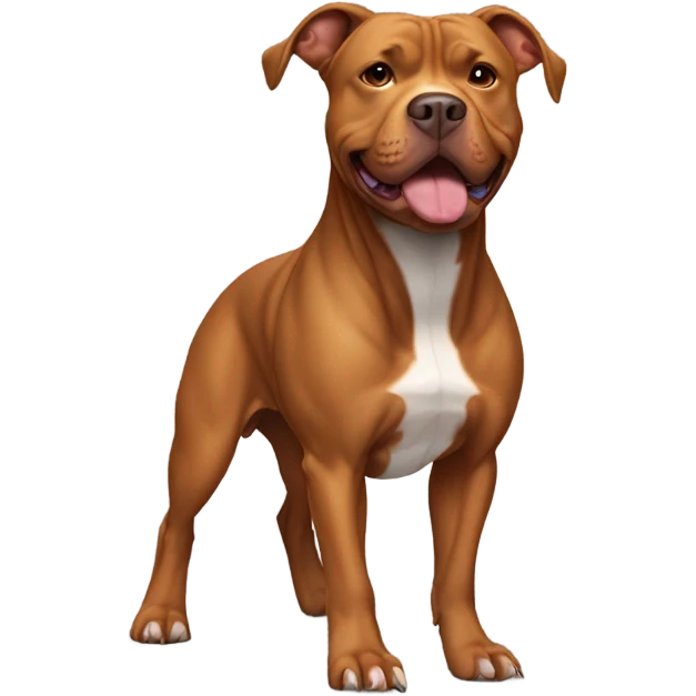 Brown pit bull  emoji