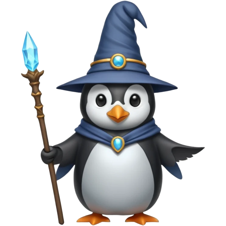 Penguin Wizard emoji