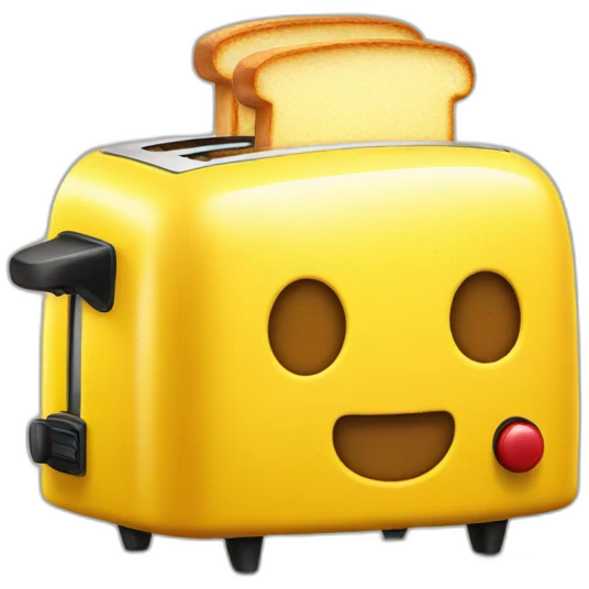 Yellow toaster emoji