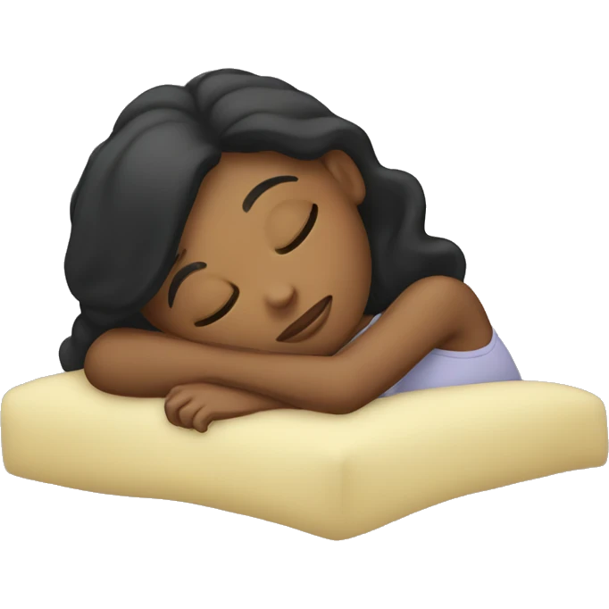 A girl sleeping  emoji