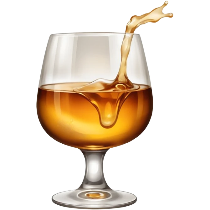 White hand holding whiskey glass emoji