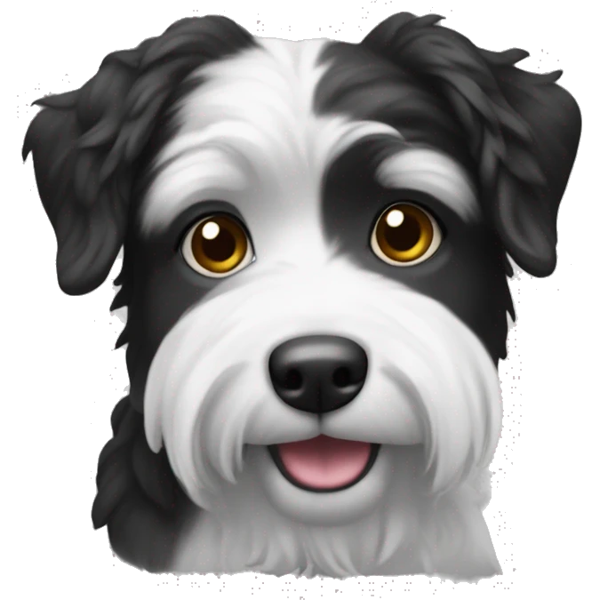 Havaneser Black and white emoji