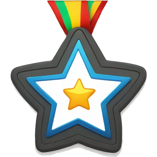 medal with star emoji