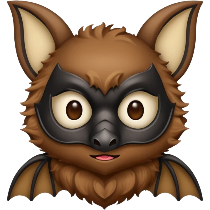 cute bat with mask emoji