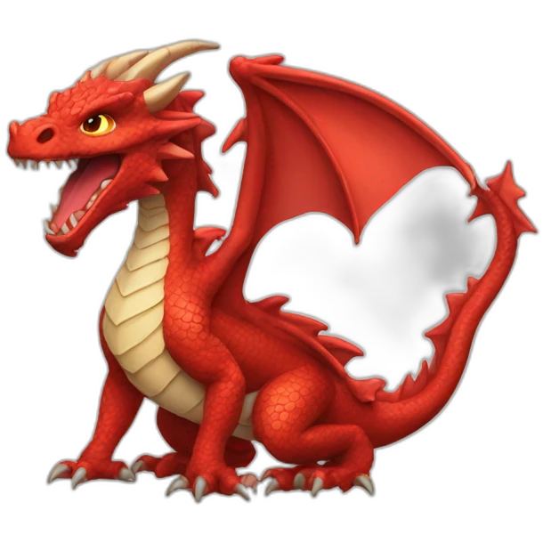 Dragon red emoji