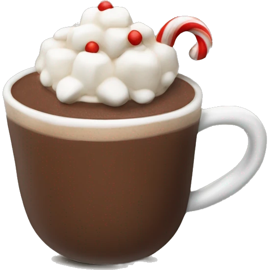 Christmas hot chocolate emoji