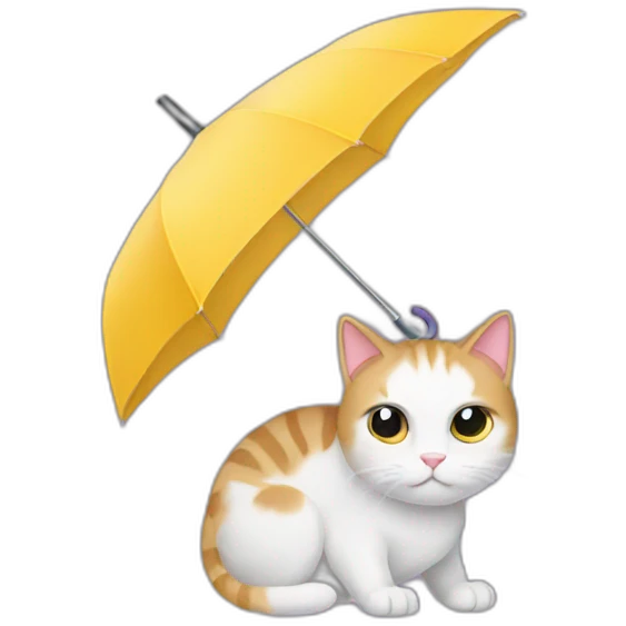 cat umbrella emoji