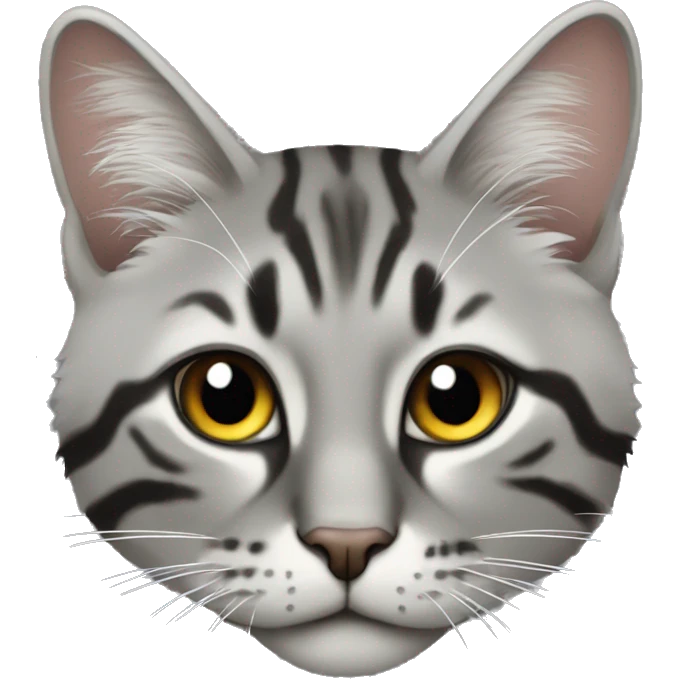 Серый кот emoji