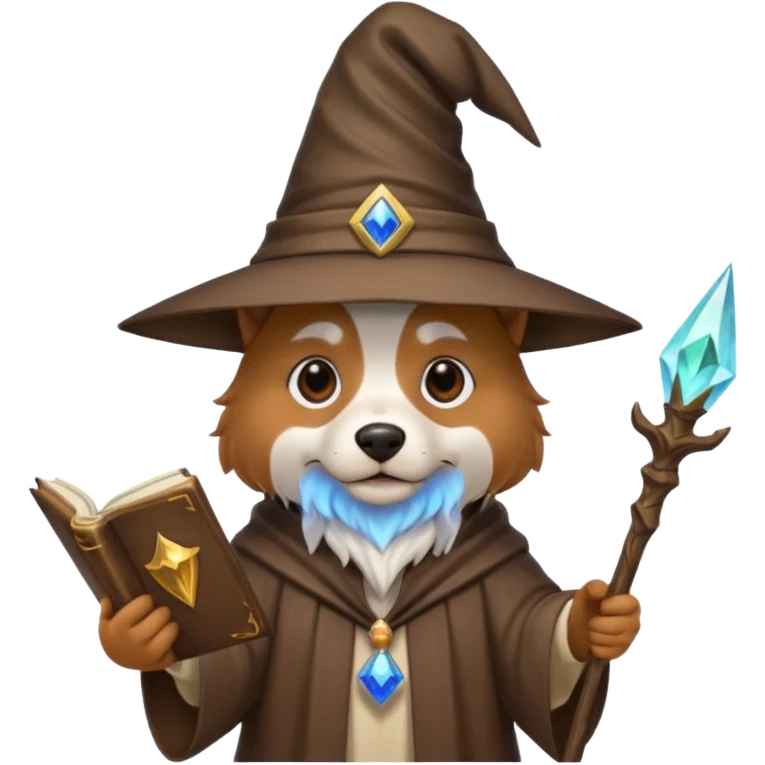 Dog wizard emoji