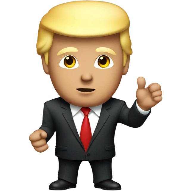 Donald Trump visiting china emoji