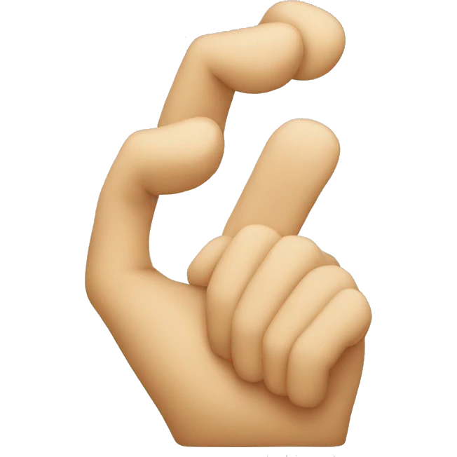 Make lettre H with hand emoji