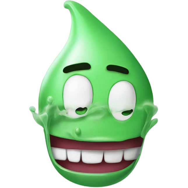 bad breath Captain underpants pointy head green smoke coming out of mouth emoji