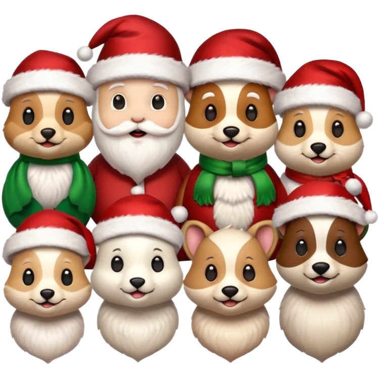 Christmas animals emoji