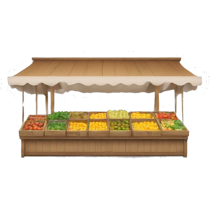 Empty market stand emoji