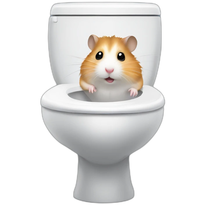 hamster on toilet emoji