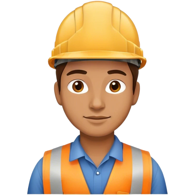 Worker with hard hat emoji