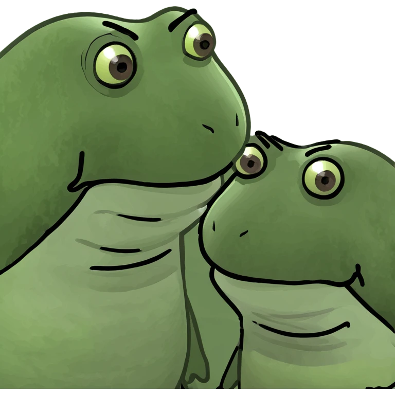 bufo stopping another bufo emoji
