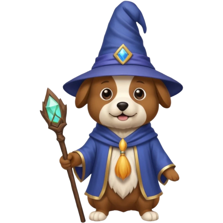 Dog wizard emoji