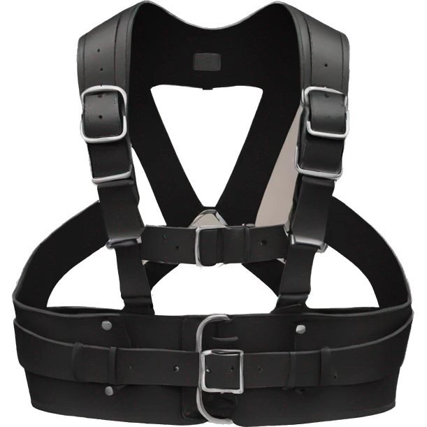 fashion chest leather harness emoji