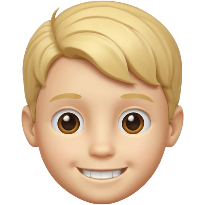 Royal Kids head 3d with texture real face emoji