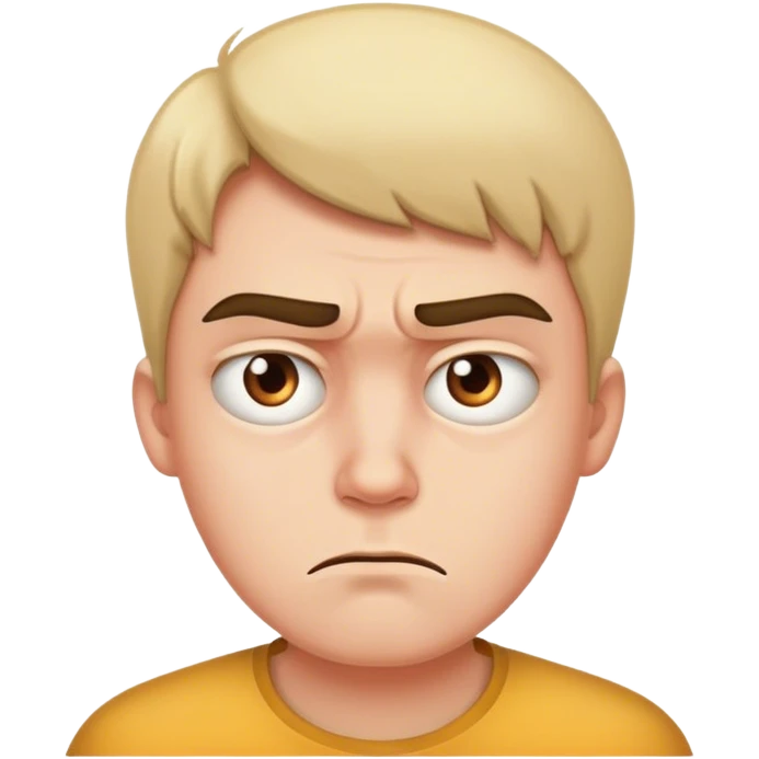 Mad and sad emoji