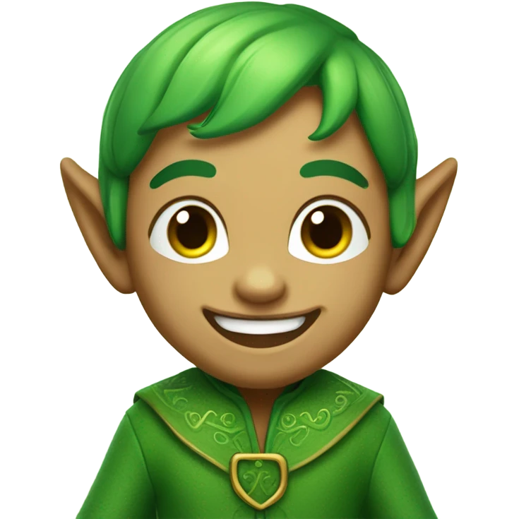 cute smling elfaba emoji