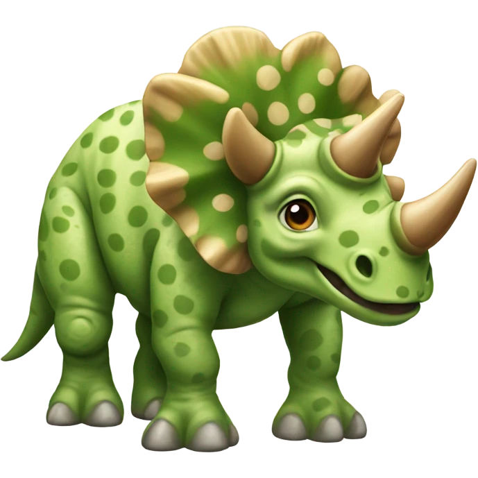 Triceratops with spots emoji