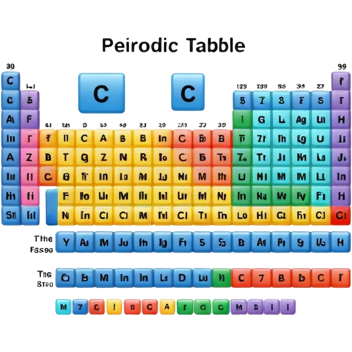Periodic Table, single emoji