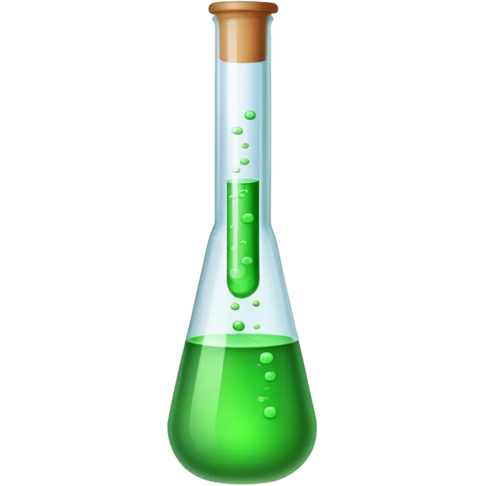 Test tube with chemical emoji