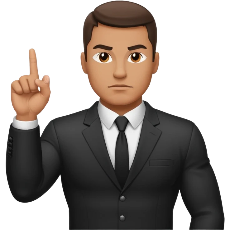 Bodyguard with the middle finger  emoji