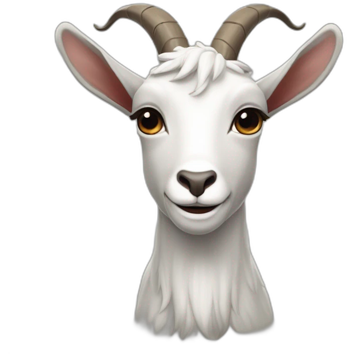 crie uma foto com texto escrito goat com uma coroa encima do texto emoji