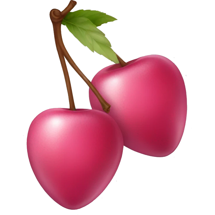 pink cherries emoji