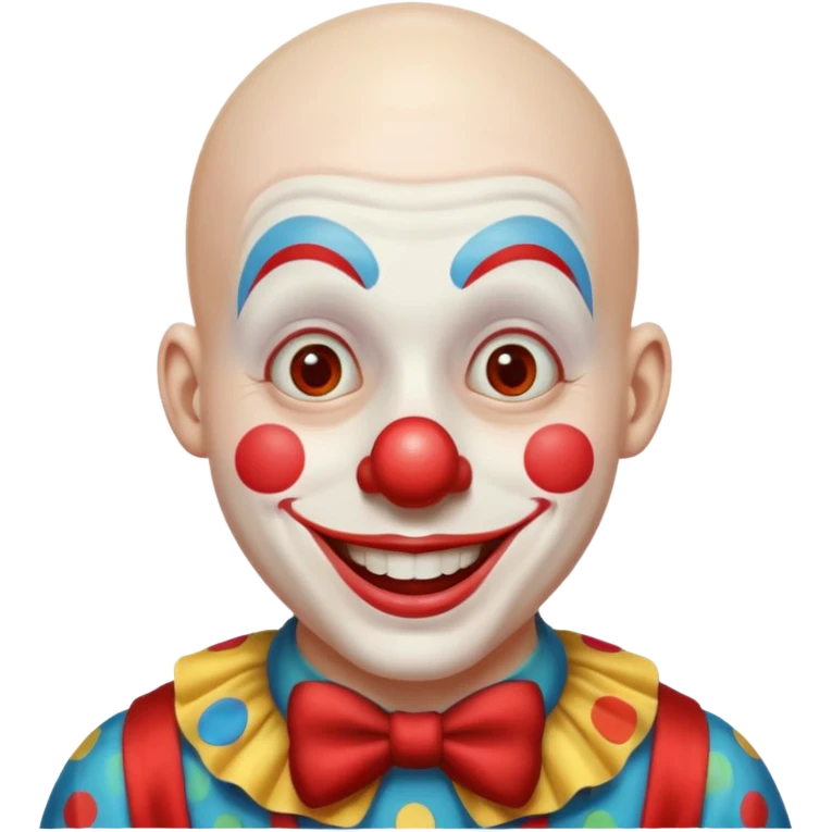 clown without hair emoji