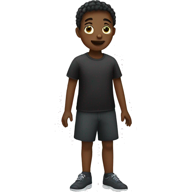 blak person with down syndrom emoji