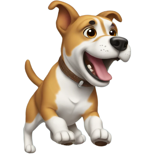 dog doing a flip emoji
