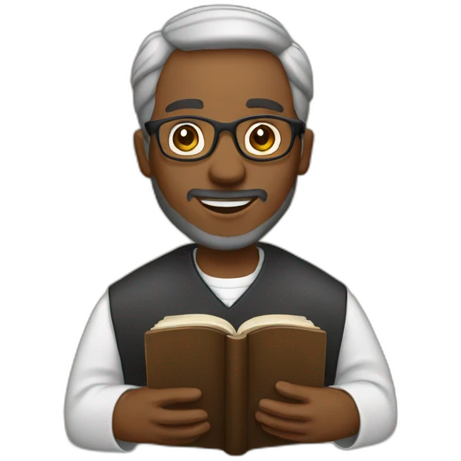 pastor and bible emoji