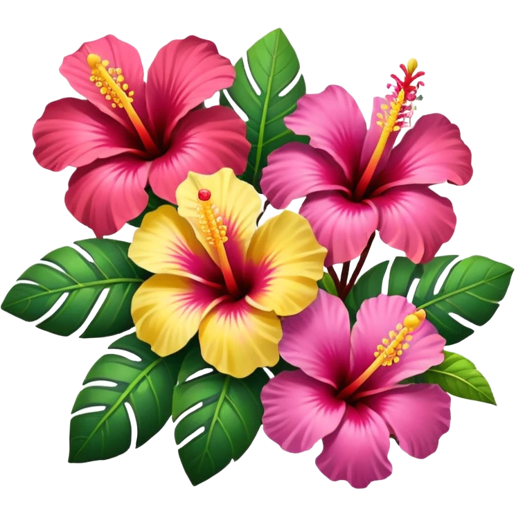 Hawwaiian flowers emoji