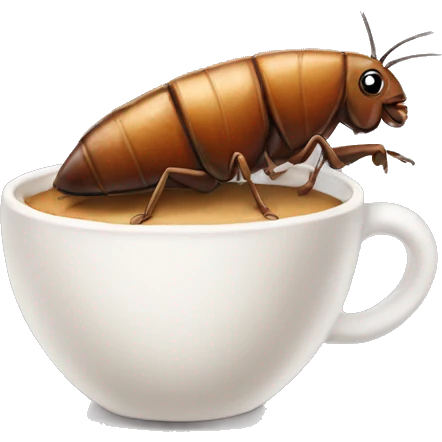 Roach with a Latte emoji