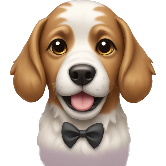 dog with a bow emoji
