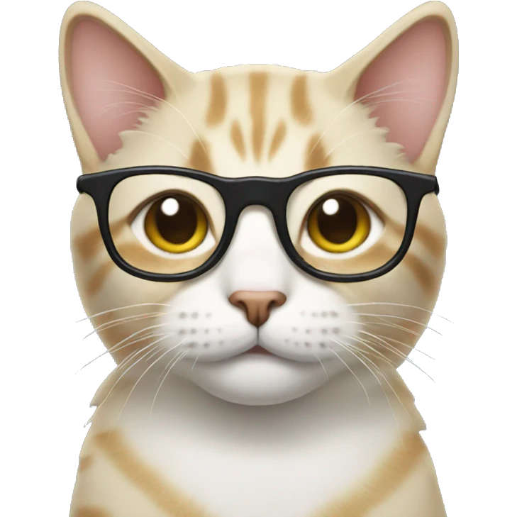 Cat with glasses  emoji