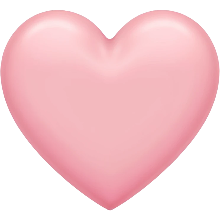 Cuore rosa pastello emoji