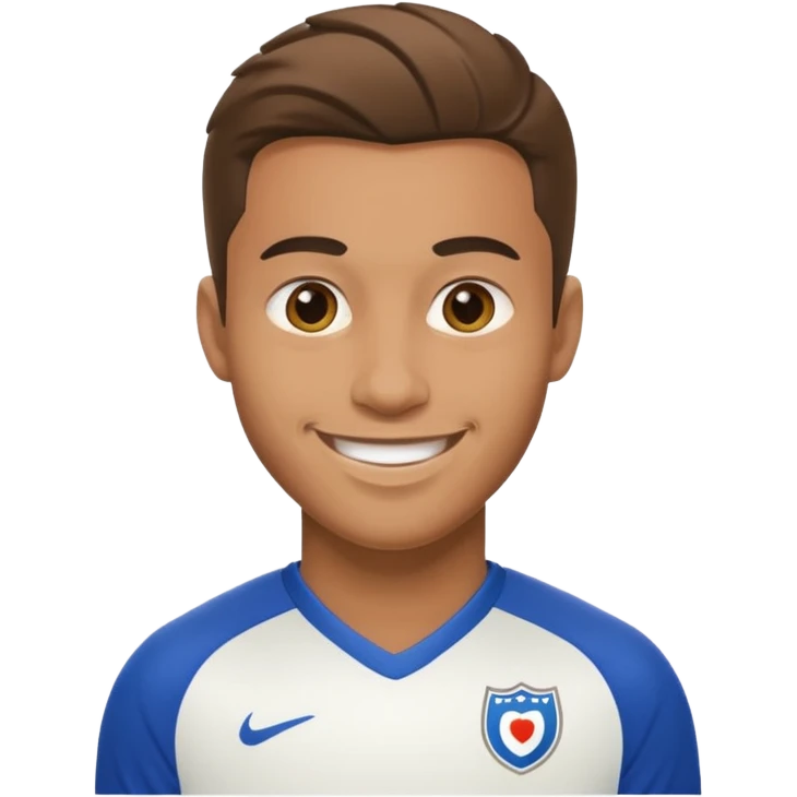 footballer with a jursy emoji