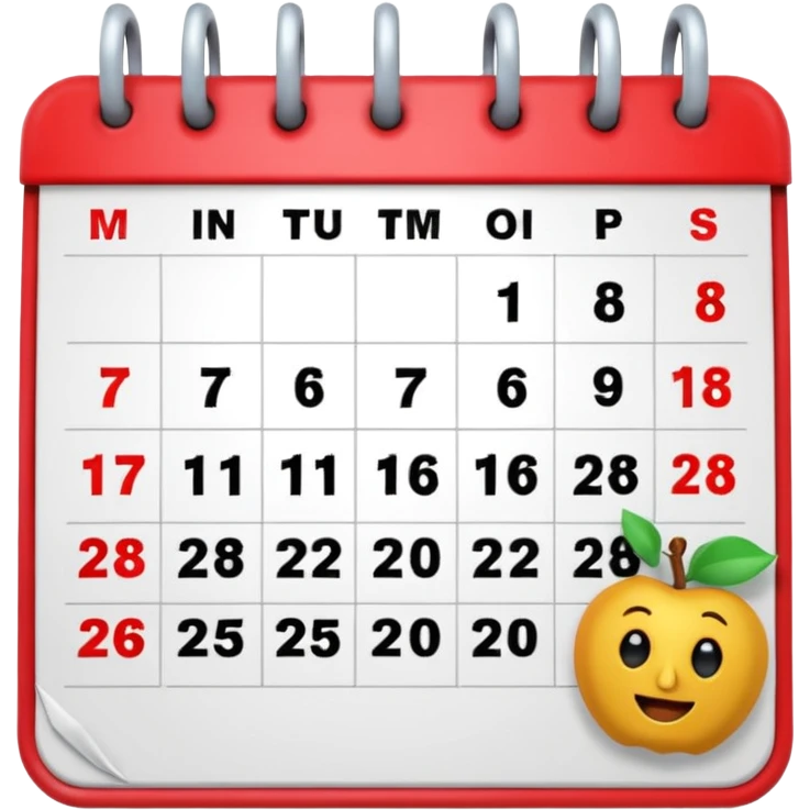 2026/ 03/ 08 Calendar 3D animation  Ai emoji