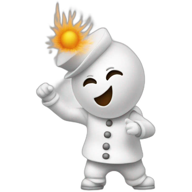 bonhomme qui fait un dab emoji