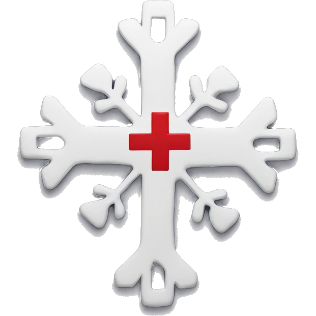 Cross out a snowflake with a Red Cross, they have to be separated emoji