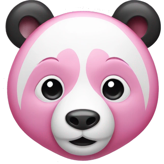 pink and white panda bear emoji
