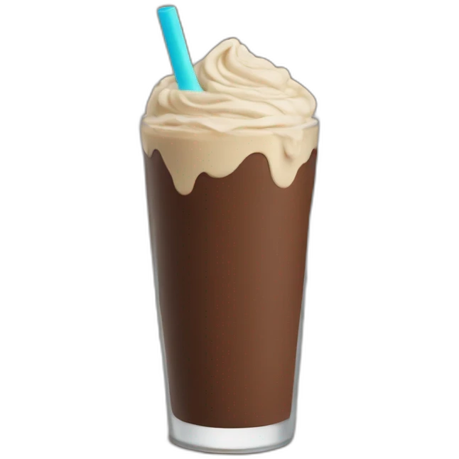 chocolate shake emoji