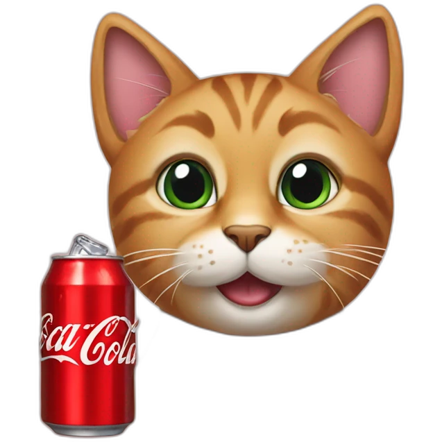 Cat With Coca Cola emoji