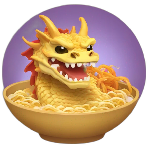 ramen dragon emoji