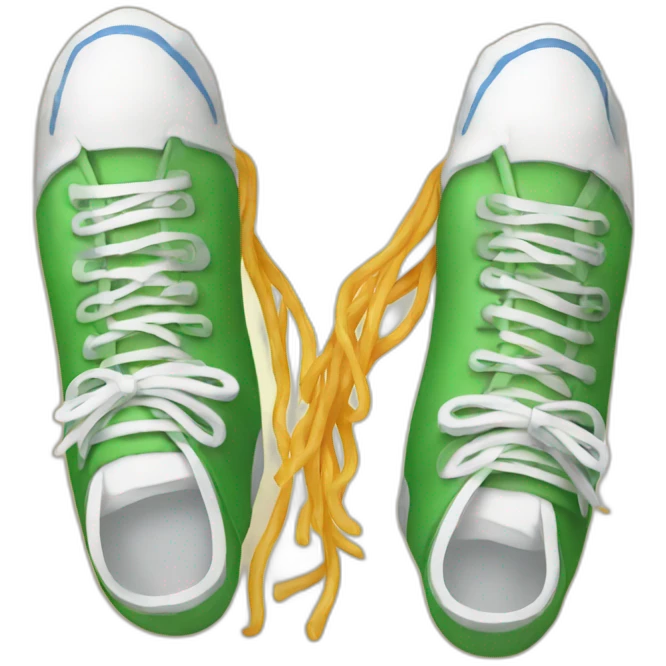 Spaghetti in one socks emoji